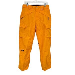 The North Face Hyvent Snowboarding Ski Pants Men's Snow SZ M Orange Waterproof